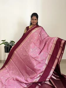 katan silk(ONION PINK WITH BROWN)