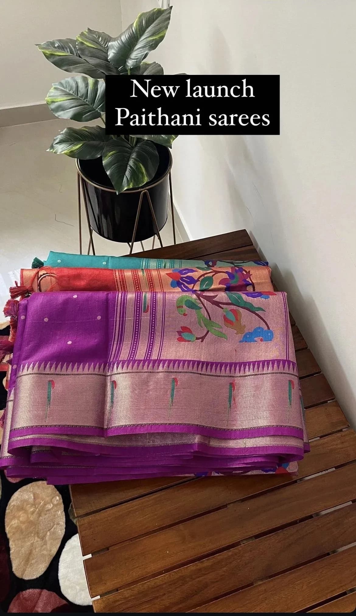 polka dots with tissue blouse(Royal blue) - Image 3